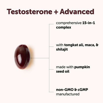 Testosterone+ Advanced 15-in-1, 240 Softgels